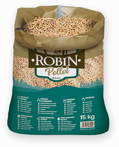 worek pelletu opałowego Robin do kupienia w Szamotułach lub sklepie internetowym